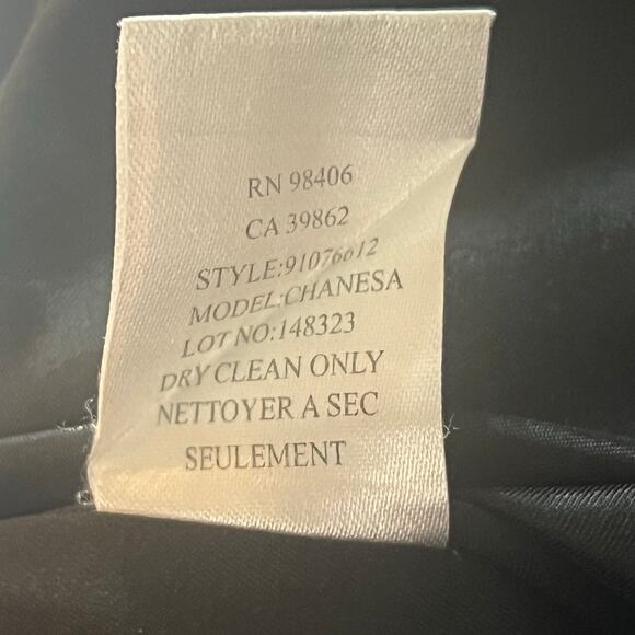 Theory Chanesa Strapless Velvet & Satin Black Mini Dress, Sz 8, Cocktail, Formal - Picture 9 of 9